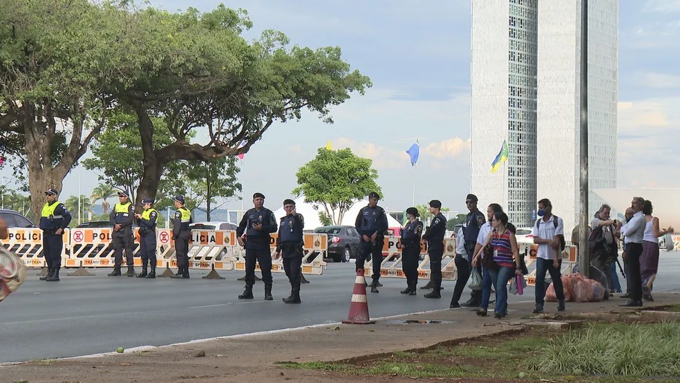 Esplanada dos ministérios bloqueada