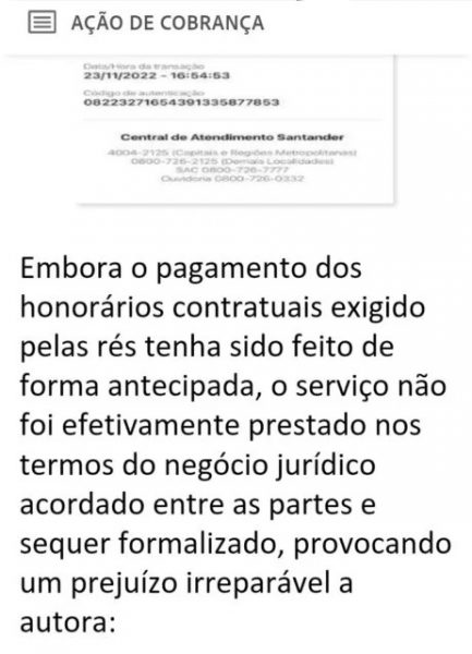 Tranferencia bancária anexada ao processo