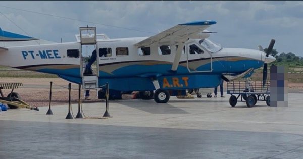 Aeronave que caiu era do modelo Caravan, Cessna com matrícula PT-MEE